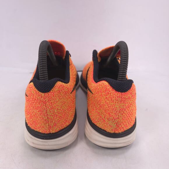 Nike Flyknit Lunar 3 Athletic Training Shoe Womens Size 7 698182-700 Orange - Picture 3 of 10